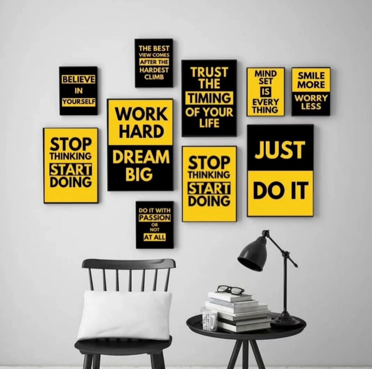 Work Hard & Dream Big Wall Art