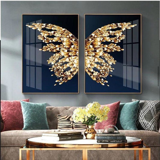 Golden Butterfly Wall Art