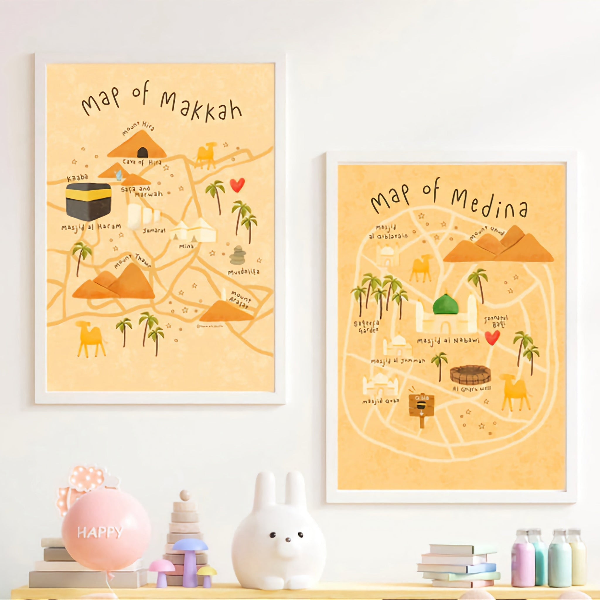 Map of Makkah & Madina